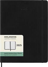 Fester Einband Moleskine 12 Monate Wochen Notizkalender 2025, XL von 