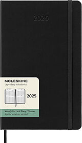 Fester Einband Moleskine 12 Monate Wochenkalender 2025, Large, Schwarz von 