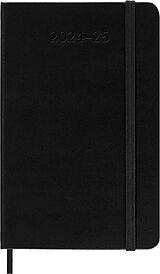 Fester Einband Moleskine 18 Monate Wochenkalender 2024/2025, P/A6, 1 Wo = 2 Seiten, Horizontal, Fester Einband, Schwarz von 