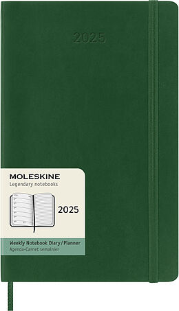 Fester Einband Moleskine 12 Monate Wochen Notizkalender 2025, Large/A5 von 