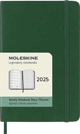 Livre Relié Moleskine 12 Monate Wochen Notizkalender 2025, Pocket/A6 de 