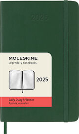 Fester Einband Moleskine 12 Monate Tageskalender 2025, Pocket/A6 von 