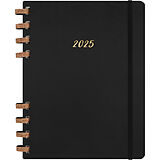 Fester Einband Moleskine 12 Monats Life Kalender mit Spiralbindung 2025, XL, Wochen-Monatskalender von 