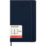Jahresagenda geb Moleskine 12 Monate Tageskalender 2026, Large/A5, 1 Tag = 1 Seite, Fester Einband, Saphir von