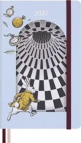 Jahresagenda geb Moleskine Alice im Wunderland 12 Monate Tageskalender 2027, L/A5, 1 Tag = 1 Seite, fester Einband von