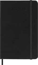 Fester Einband Moleskine 18 Monate Wochenkalender 2025/2026, P/A6, 1 Wo = 2 Seiten, Horizontal, Fester Einband, Schwarz von 