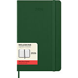 Fester Einband Moleskine 12 Monate Tageskalender 2026, Large/A5, 1 Tag = 1 Seite, Fester Einband, Myrtengrün von 