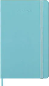 Jahresagenda geb Moleskine 18 Monate Wochen Notizkalender 2025/2026, L/A5, 1 Wo = 1 Seite, rechts linierte Seite, fester Einband, Aquamarin von 
