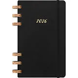 Jahresagenda spb Moleskine 12 Monate Planer mit Spiralbindung, L/A5, Weicher Einband, Schwarz von