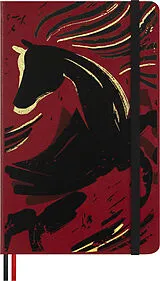 Fester Einband Moleskine Das Jahr des Pferdes Notizbuch L/A5, liniert, fester Einband, Holzschnitt von