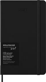 Jahresagenda geb Moleskine Smart Kalender 2027 für das Smart Writing System 1 Wo = 1 Seite, rechts linierte Seite, L/A5, Fester Einband, Schwarz von 