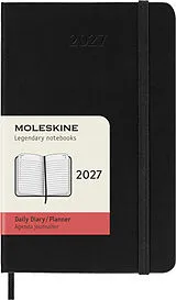 Fester Einband Moleskine 12 Monate Tageskalender 2027, Pocket/A6, 1 Tag = 1 Seite, fester Einband, Schwarz von 