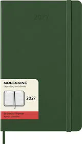 Fester Einband Moleskine 12 Monate Tageskalender 2027, Large/A5, 1 Tag = 1 Seite, Fester Einband, Myrtengrün von