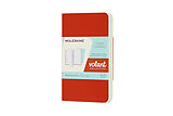 Blankobuch geb Moleskine Volant XS, 2x Set, Ruled, Soft Cover, Coral Orange, Aquamerine Blue von 