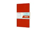 Blankobuch geb Moleskine Volant L/A5, 2x Set, Ruled, Soft Cover, Coral Orange, Aquamerine Blue von