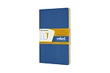 Blankobuch geb Moleskine Volant L/A5, 2x Set, Plain, Soft Cover, Forget-Me-Not Blue, Amber Yellow von 
