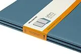 Blankobuch geb Moleskine Journals - Cahier XL, Set of 3 PCS, Ruled, Cardboard Cover, Brisk Blue von