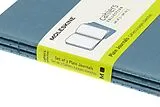 Blankobuch geb Moleskine Journals - Cahier P/A6, Set of 3 PCS, Plain, Cardboard Cover, Brisk Blue von