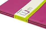 Blankobuch geb Moleskine Journals - Cahier XL, Set of 3 PCS, Plain, Cardboard Cover, Kinetic Pink von 
