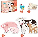 XXL-Puzzle Tiermütter und ihre Babys Spiel