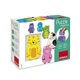 Magnetisches Holzpuzzle Tiere Spiel