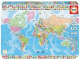 Educa Puzzle - Political Worldmap 1500 Teile Spiel