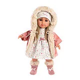 Puppe Elena blond mit Kapuzenmantel 35cm Spiel