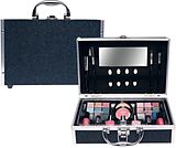 Kosmetikkoffer Blau Schwarz glitzern Spiel