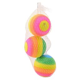 Rainbow Bälle 8cm im Netz Spiel