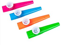 Kazoos 4 Stck in 4 Farben, 11 x 2 cm Spiel
