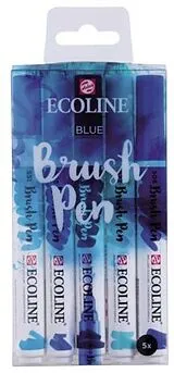  Brush Pen 5er Set Blue von 