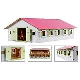 1:32 Pferdestall rosa aus Holz Spiel
