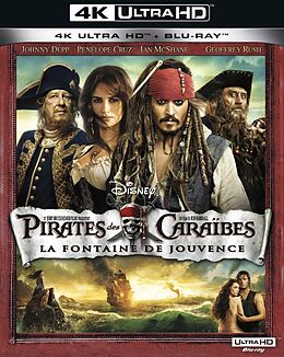 Les pirates des Caraibes: la fontaine de jouvence - Combo 4K UHD & BR Blu-ray UHD 4K