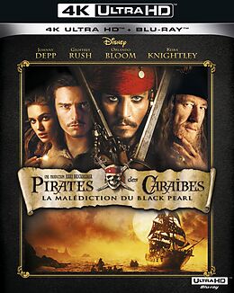 Les pirates des Caraibes: la malediction du Black Pearl - Combo UHD 4K & BR Blu-ray UHD 4K