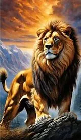 Diamond Painting Lion/Löwe 30x20 cm Spiel