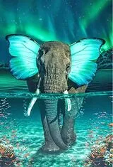 Diamond Painting Elephant 40x30 cm Spiel