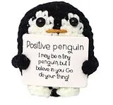 Positiver Pinguin 7 cm Spiel