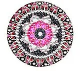Diamond Painting Mandala Mirror /Taschenspiegel, 7cm Durchmesser. Spiel