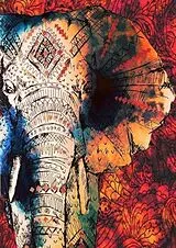 Diamond Painting Elefant Muster 50x40 cm Spiel