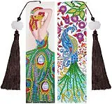 Diamond Painting Girl/Pfau Lesezeichen wie abgebildet. Spiel