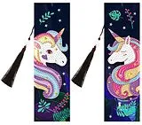 Diamond Painting Einhorn/Unicorn Lesezeichen wie abgebildet. Spiel