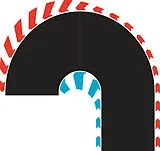 Hybrid Hairpin Curve 180° L/R Spiel