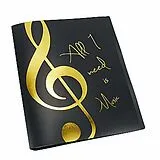  Instrumente+Zubehör Mappe All I need is Music golden A4 mit 20 Prospekthüllen
