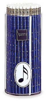  Instrumente+Zubehör Bleistiftbox Note blau