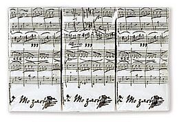  Instrumente+Zubehör Papiertaschentücher Mozart (10 Stück)
