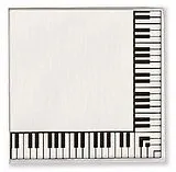  Instrumente+Zubehör Papierservietten Tastatur 20 Stück