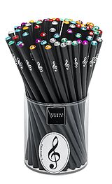  Instrumente+Zubehör Bleistiftbox Kristall bunt mit Svarowski Kristallen