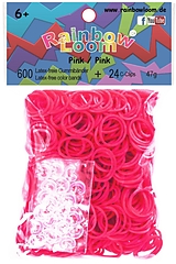 Rainbow Loom® Gummibänder Pink Spiel