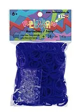 Rainbow Loom® Gummibänder Marineblau Spiel
