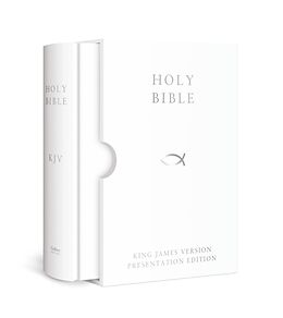 Livre Relié HOLY BIBLE: King James Version (KJV) White Presentation Edition de Collins UK